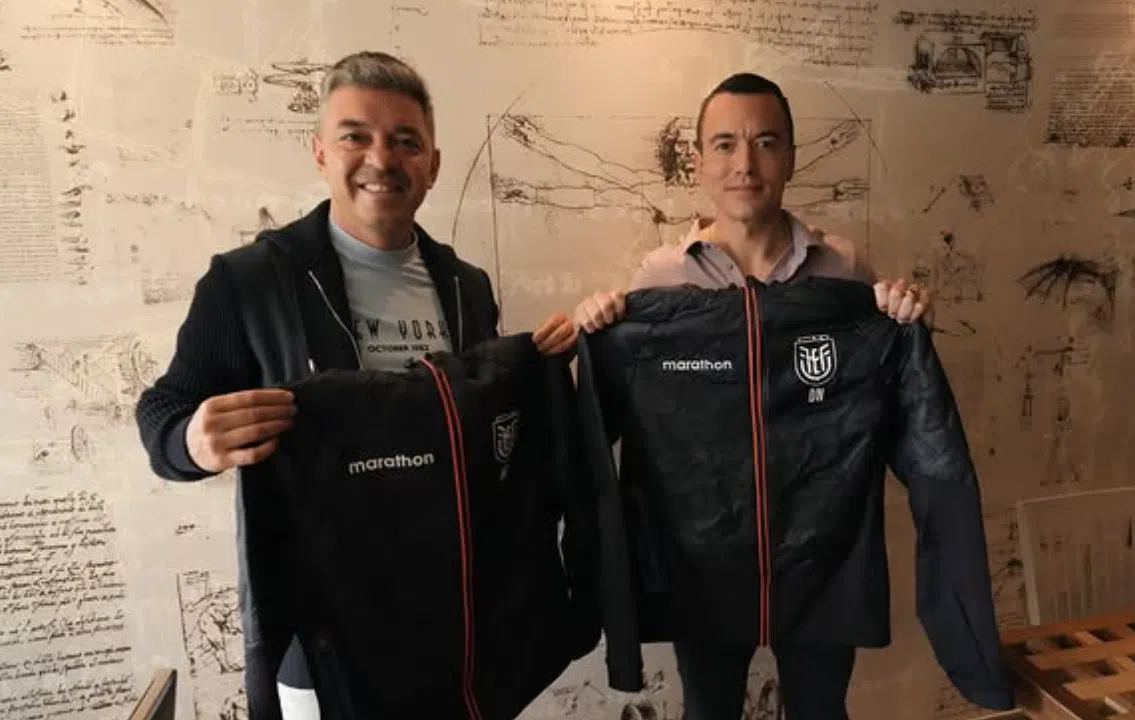 (FOTO) Daniel Noboa recibió a Marcelo Gallardo