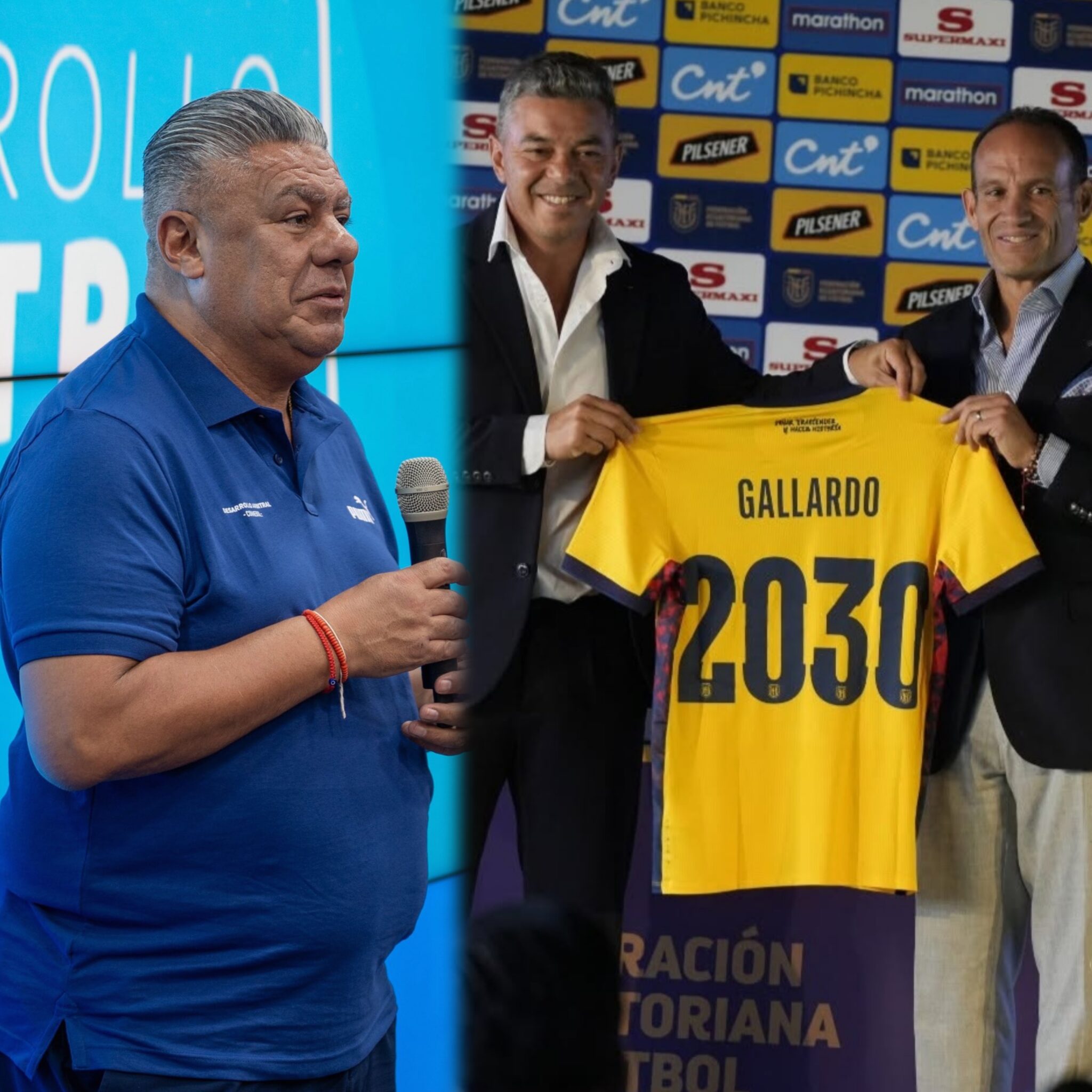 Chiqui Tapia felicitó a Marcelo Gallardo por asumir como DT de Ecuador