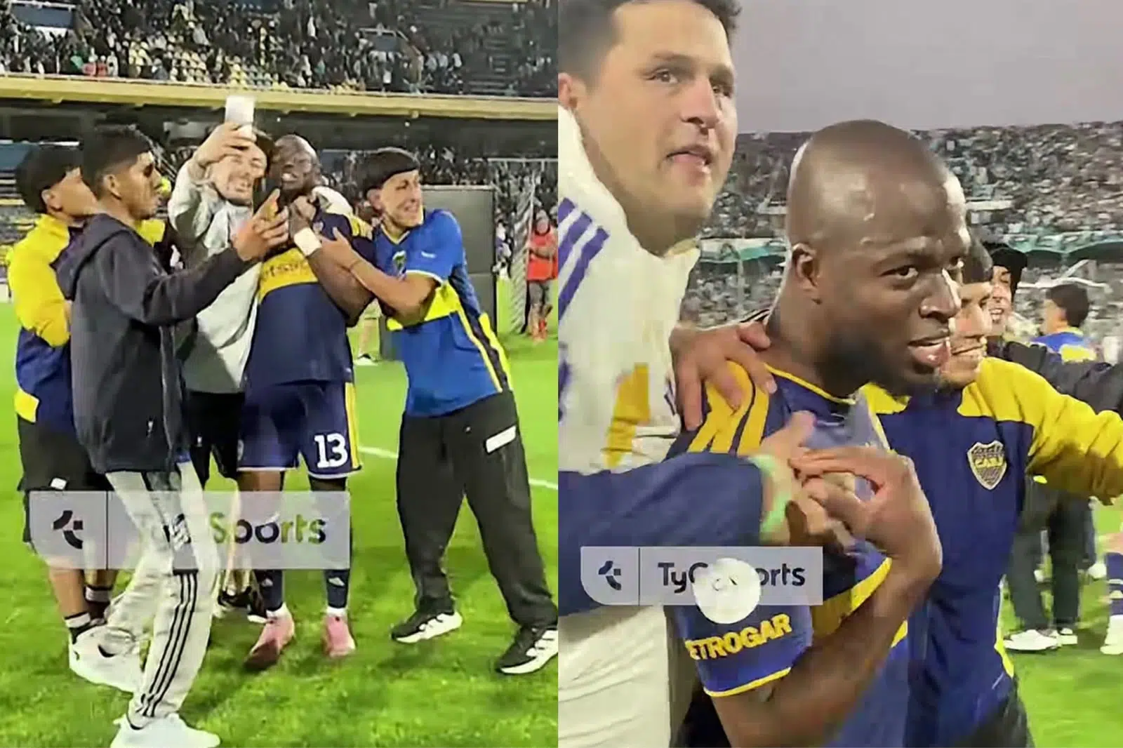 (VIDEO) EL ABRAZO DE TODO BOCA: Hinchas enloquecen con Enner Valencia tras su hat-trick